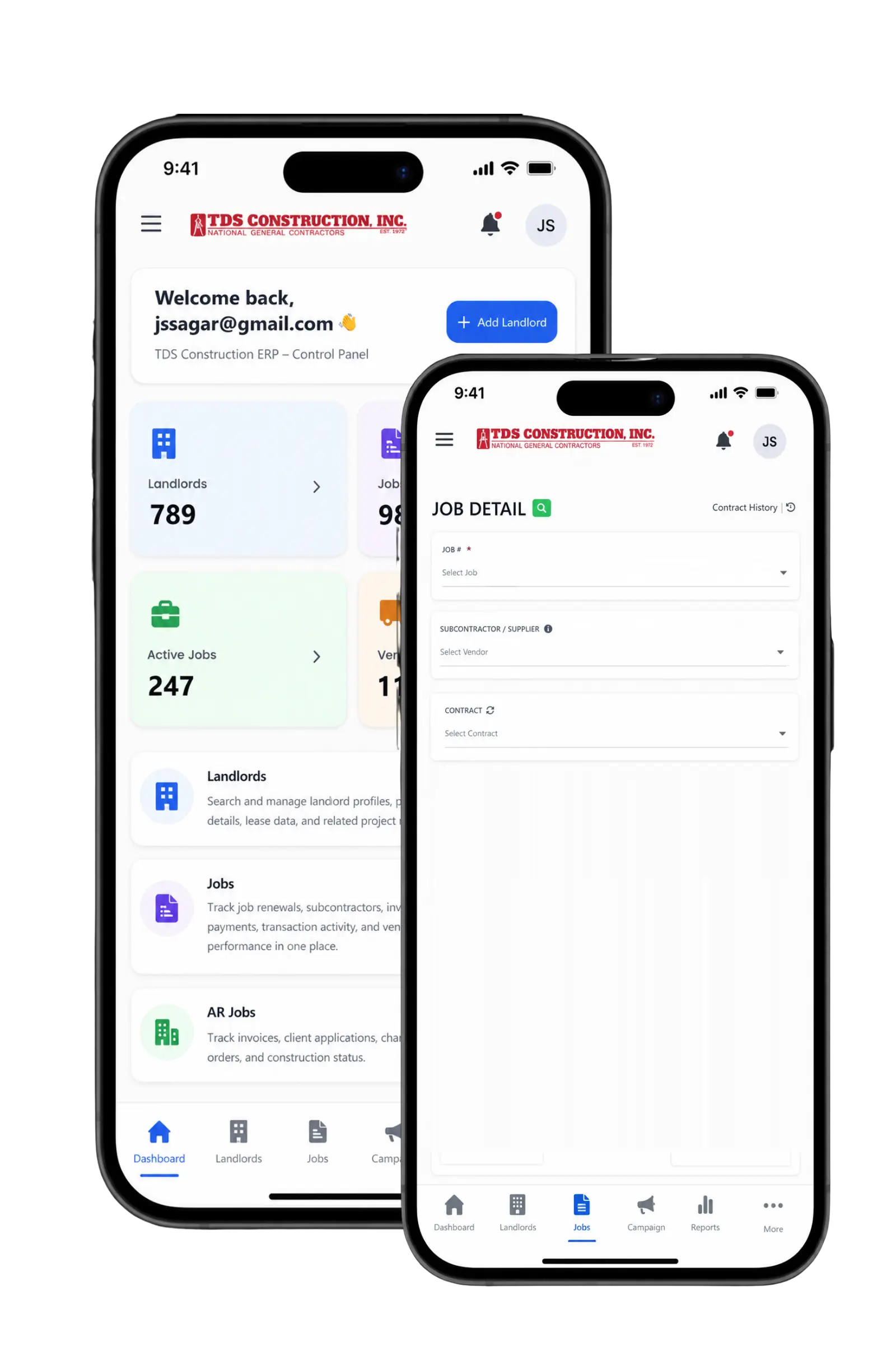TDS Construction ERP Mobile App