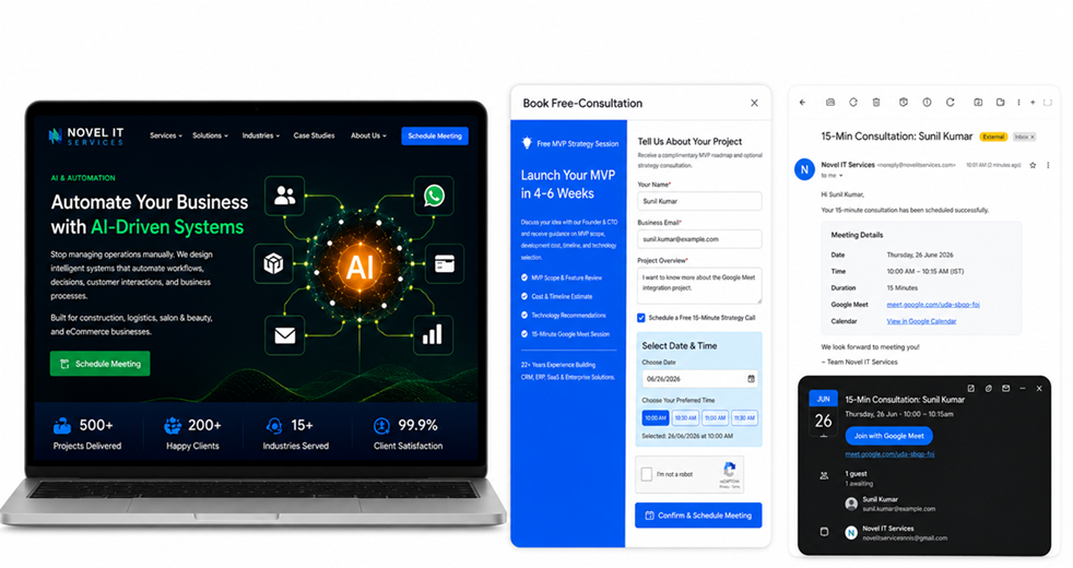 AI Google Calendar Scheduler screenshot